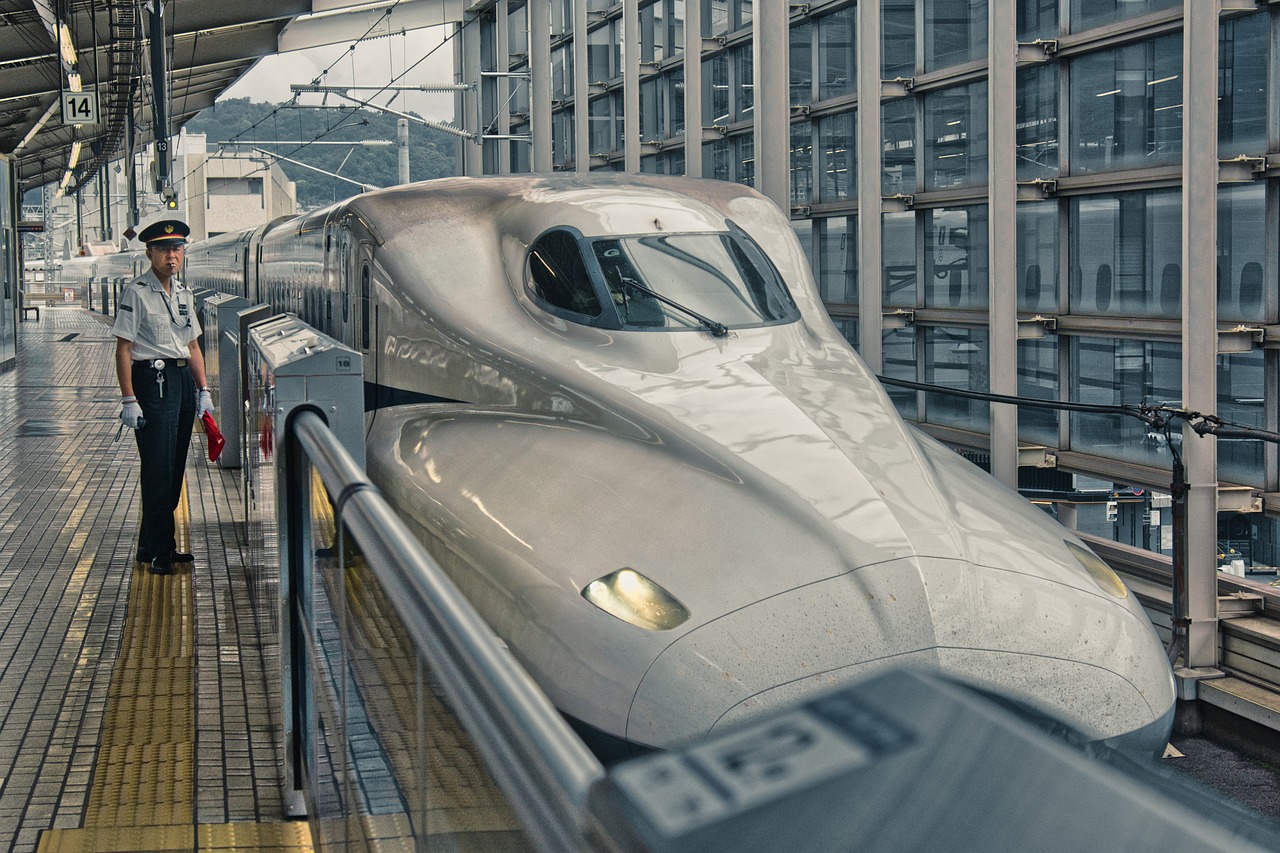 shinkansen, bullet train, railway station